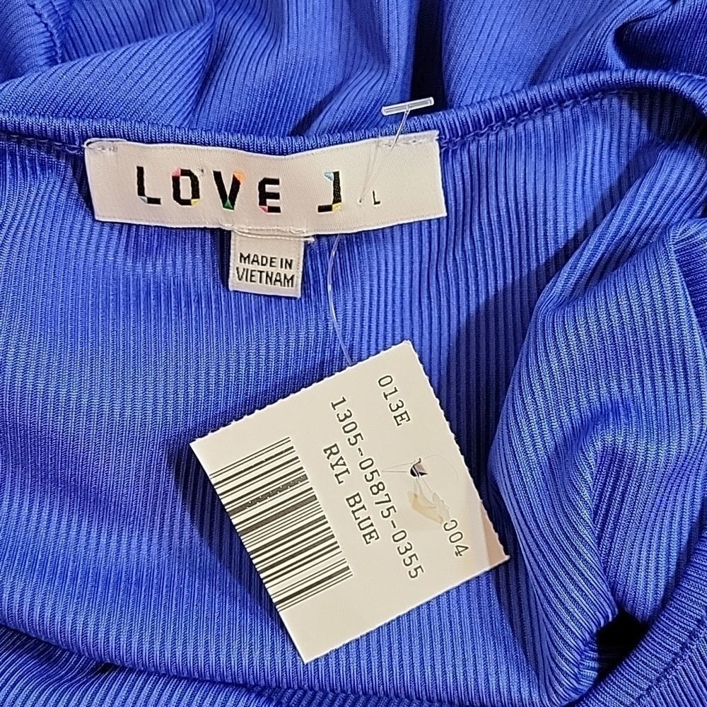 BRAND NEW LOVE J WAIST UP SHORT SLEEVE CREW NECK WOMEN"S CROP TOP - Picture 11 of 12